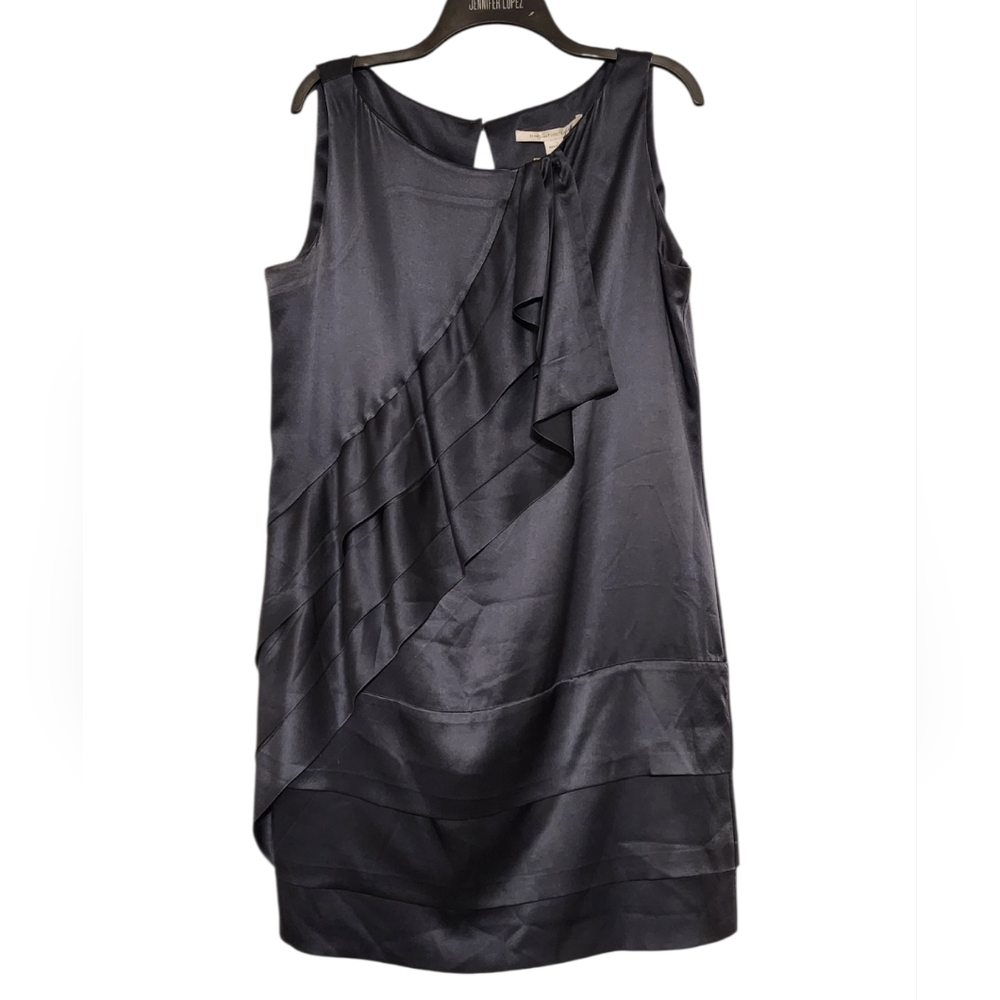 Diane Von Furstenberg 100% Silk Navy Dress